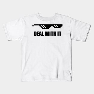 Deal With It Meme Sunglasses Gift Idea Kids T-Shirt